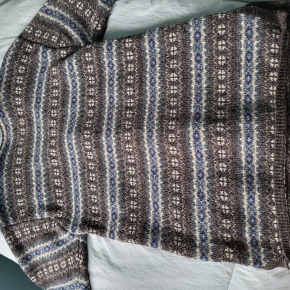 Jacob virgin wool v-neck button up sweater - Picture 2 of 5